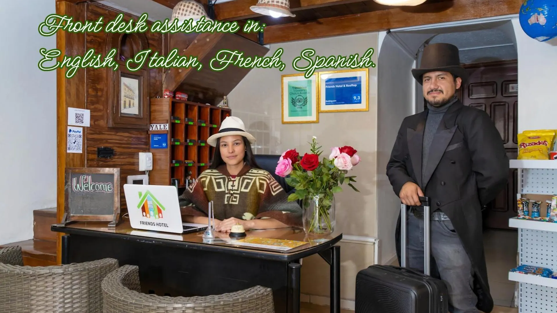 ***  Friends Hotel & Rooftop - Historic Center & Museums Ecuador